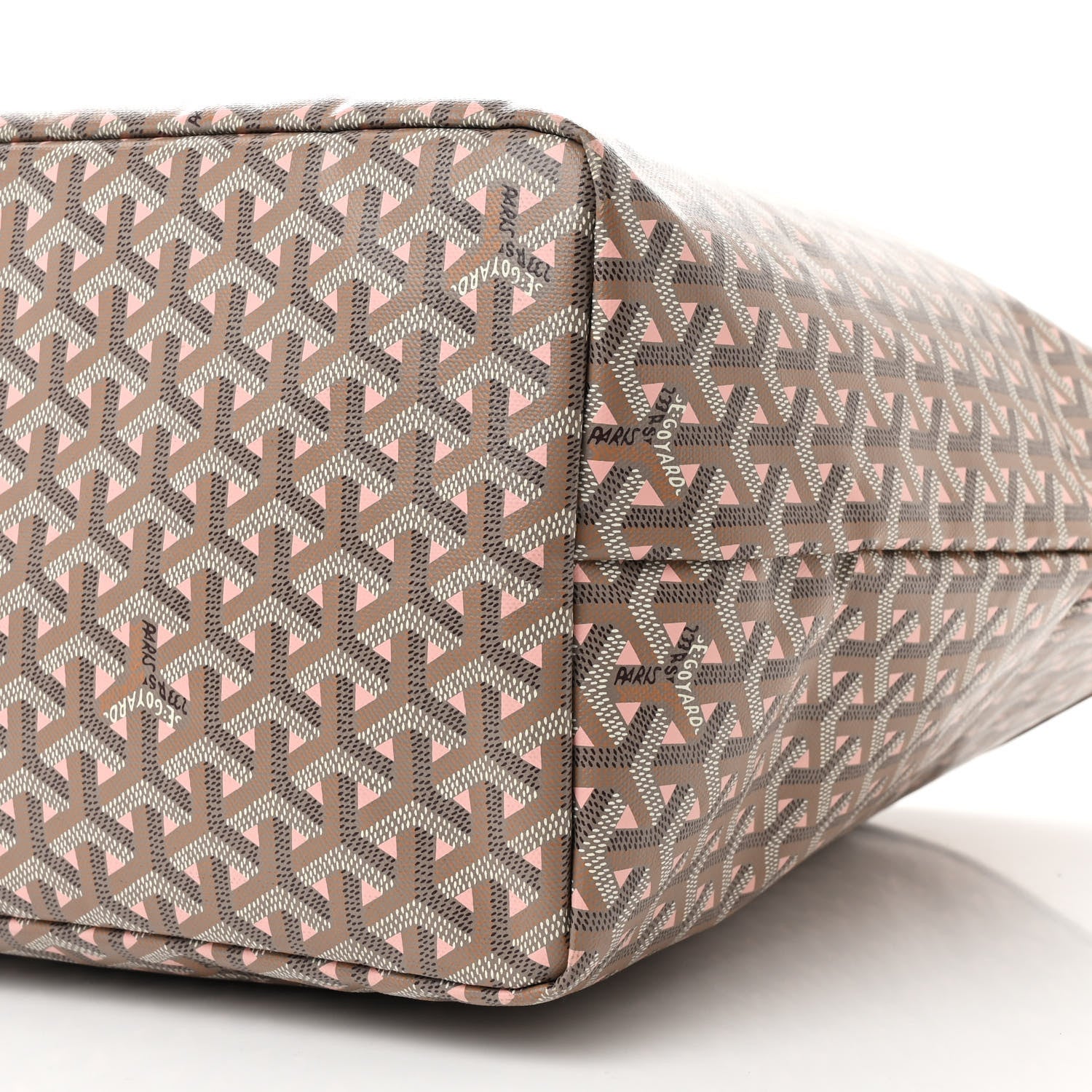 Goyard Goyardine Saint Louis Claire Voie GM Grege Powder Pink 11 of 11