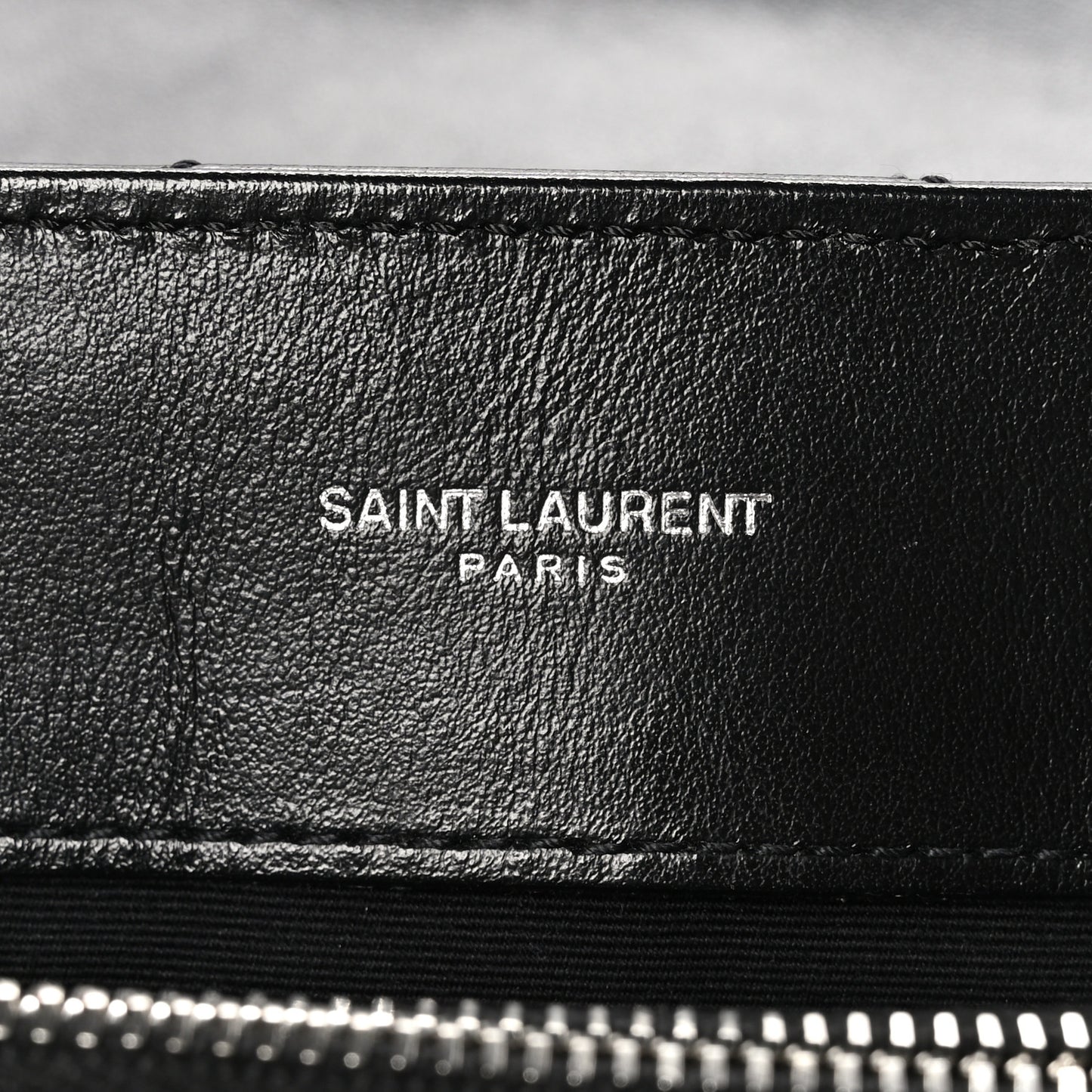 Calfskin Y Quilted Monogram Medium Loulou Chain Satchel Black