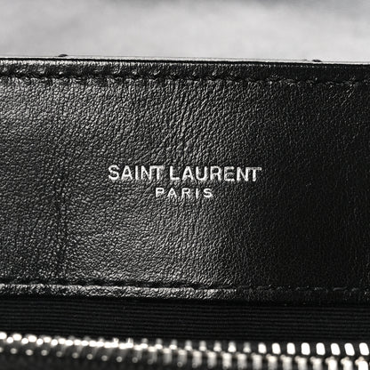 Saint Laurent Calfskin Y Quilted Monogram Medium Loulou Chain Satchel Black 6 of 10