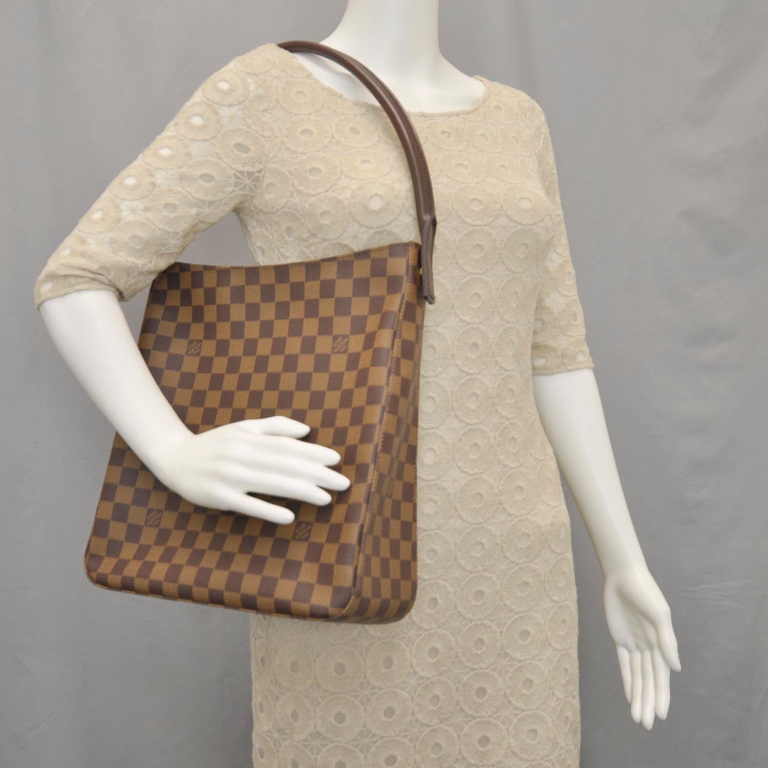 Louis Vuitton Damier Ebene Looping GM 2 of 10