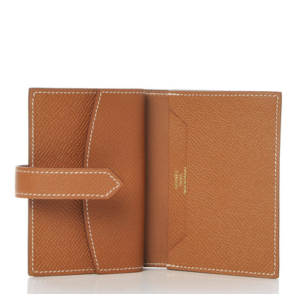 Hermes Epsom Mini Bearn Wallet Gold 5 of 8
