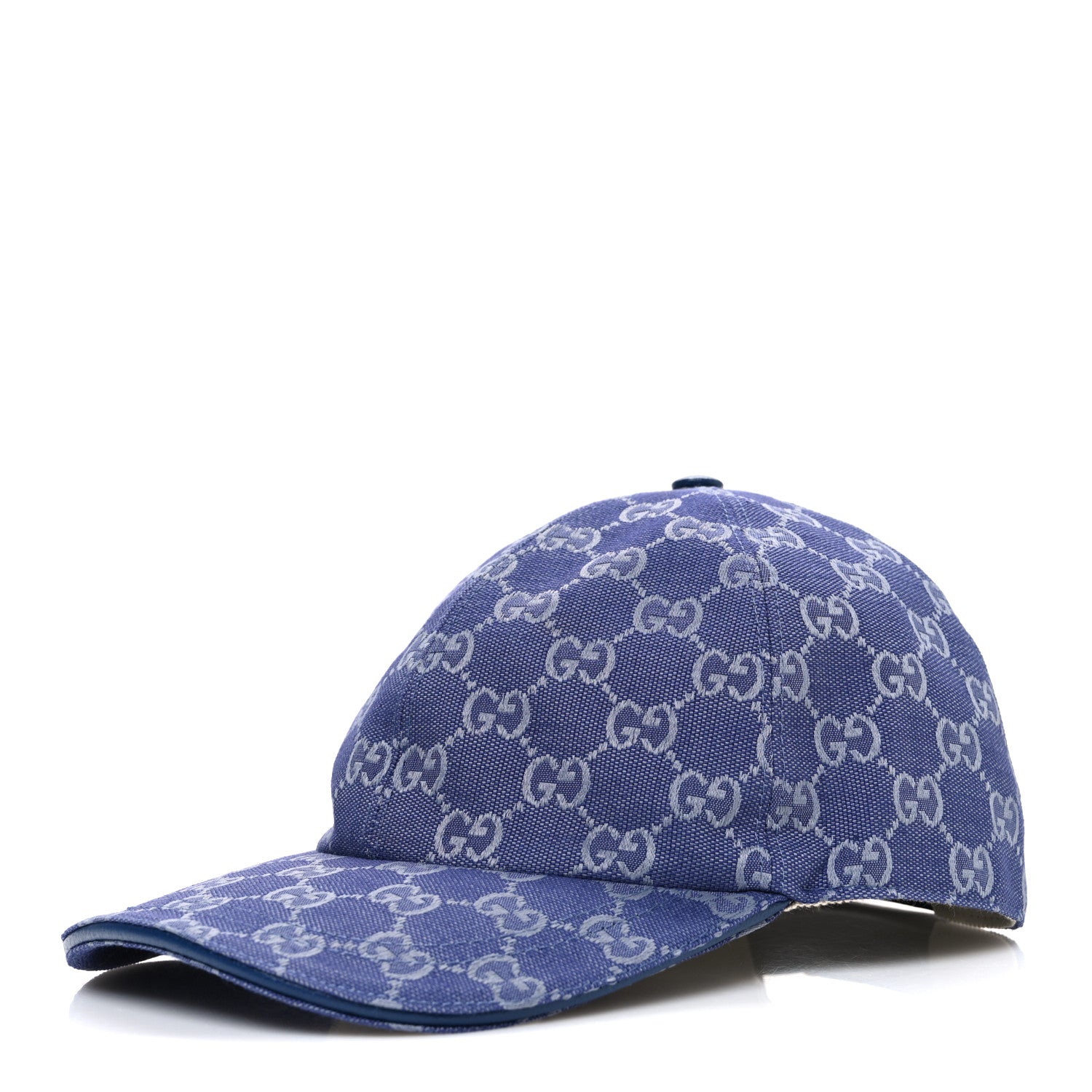 Gucci Monogram New GG Baseball Hat L Blue Grey 1 of 8