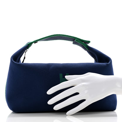 Hermes Canvas Large Bride-A-Brac Pouch Marine 2 of 9
