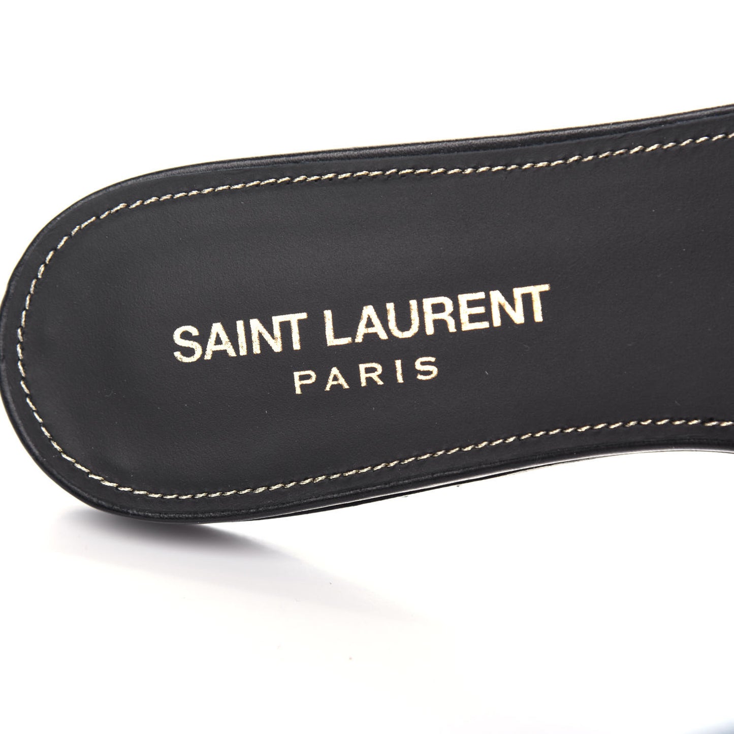 Calfskin Nu Pied 05 Slide Sandals 37 Black