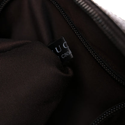 Gucci Monogram Medium Half Moon Hobo Dark Brown 7 of 21