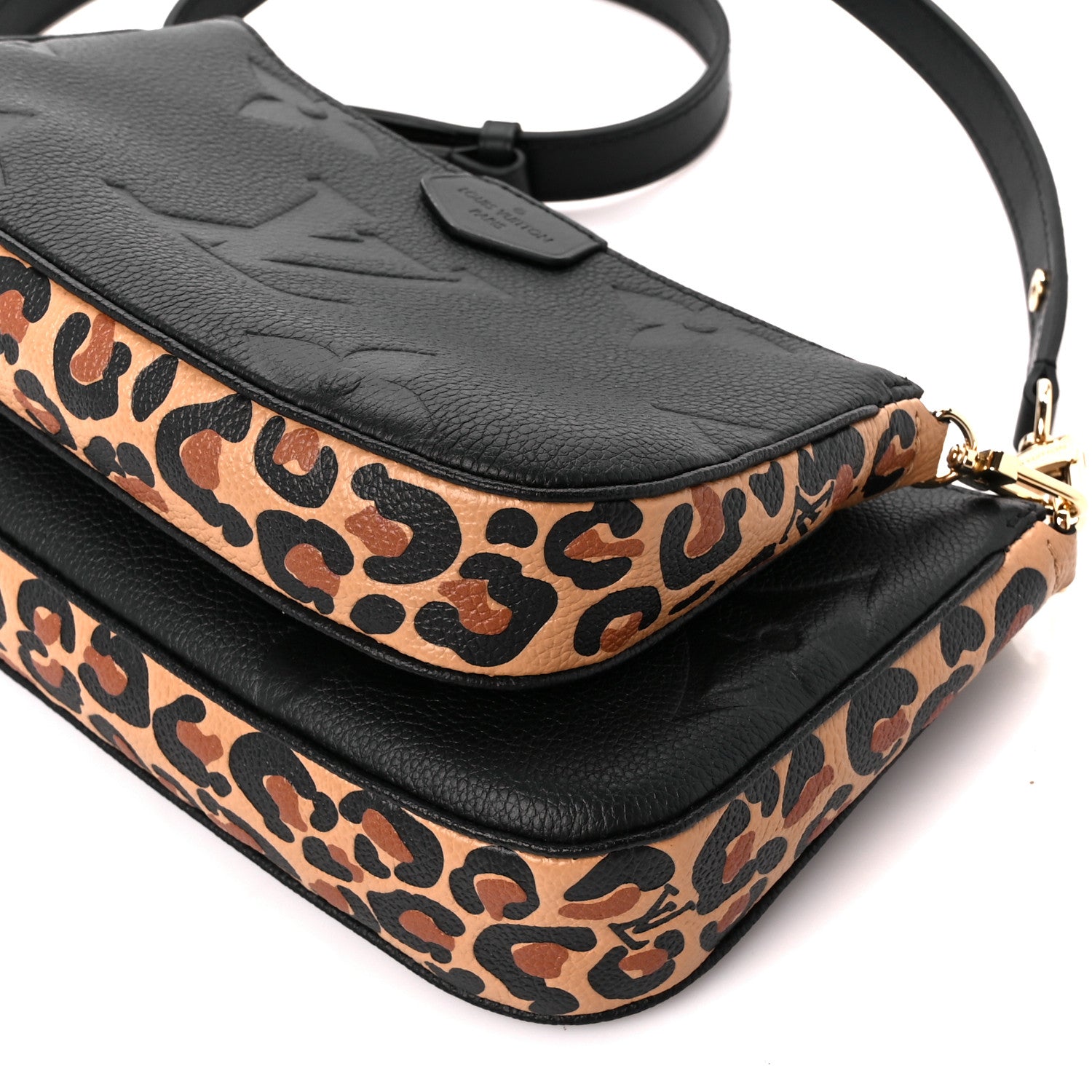 Louis Vuitton Empreinte Monogram Giant Wild At Heart Multi Pochette Accessories Black 12 of 12