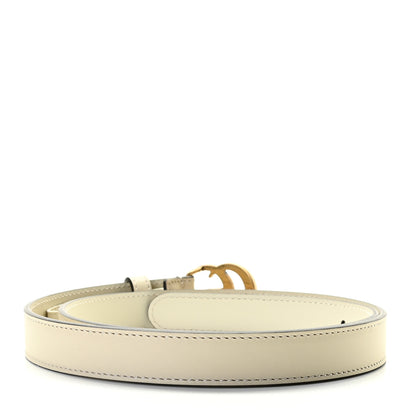 Gucci Calfskin Double G 20mm Belt 80 32 Mystic White 2 of 4