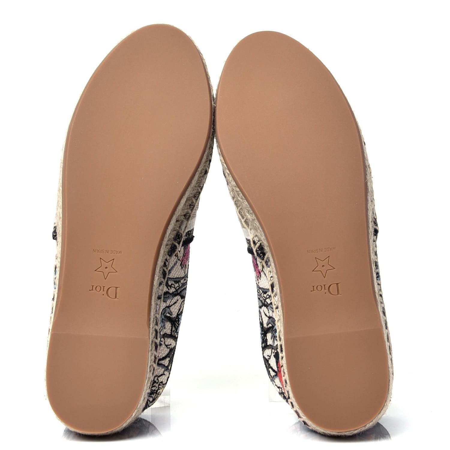 Christian Dior Embroidered Mille Fleurs Granville Espadrille 37.5 Multicolor 9 of 11