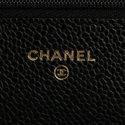 Chanel Caviar Quilted Wallet On Chain WOC Black 6 of 11