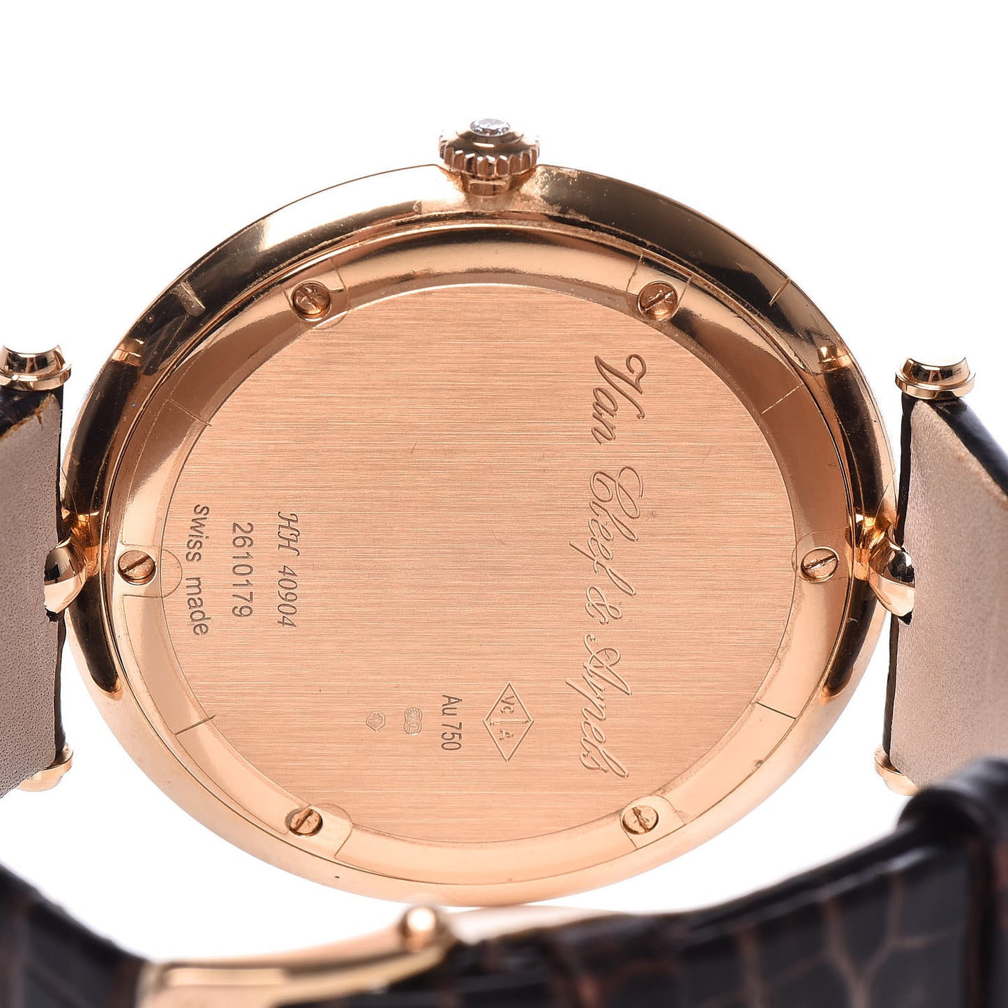 18K Rose Gold Alligator Diamond 42mm Pierre Arpels Automatic Watch