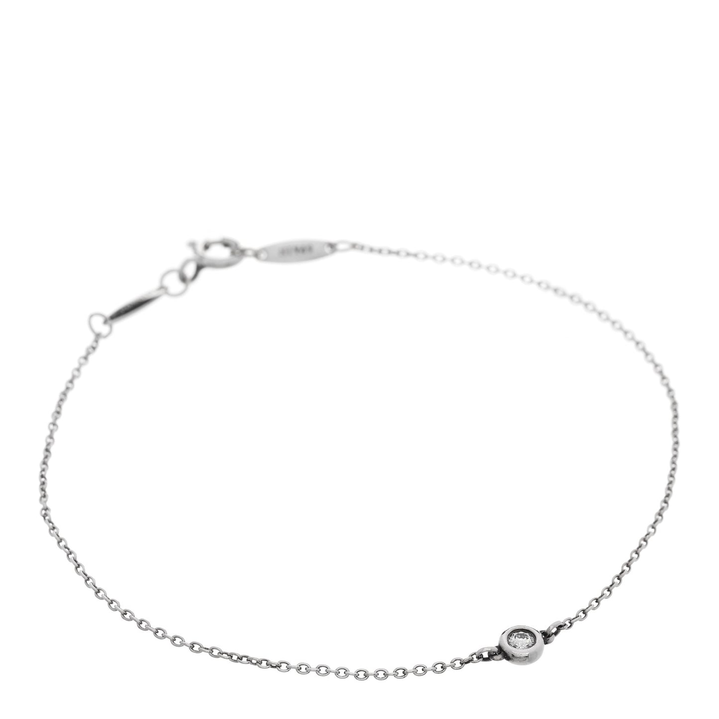 Sterling Silver Diamond .05ct Elsa Peretti Diamonds by the Yard Bracelet
