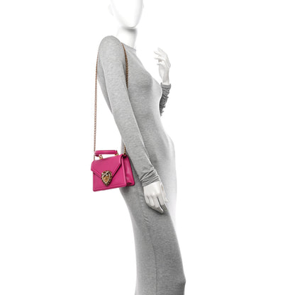 Dolce & Gabbana Smooth Calfskin Small Devotion Envelope Top Handle Bag Pink 2 of 10