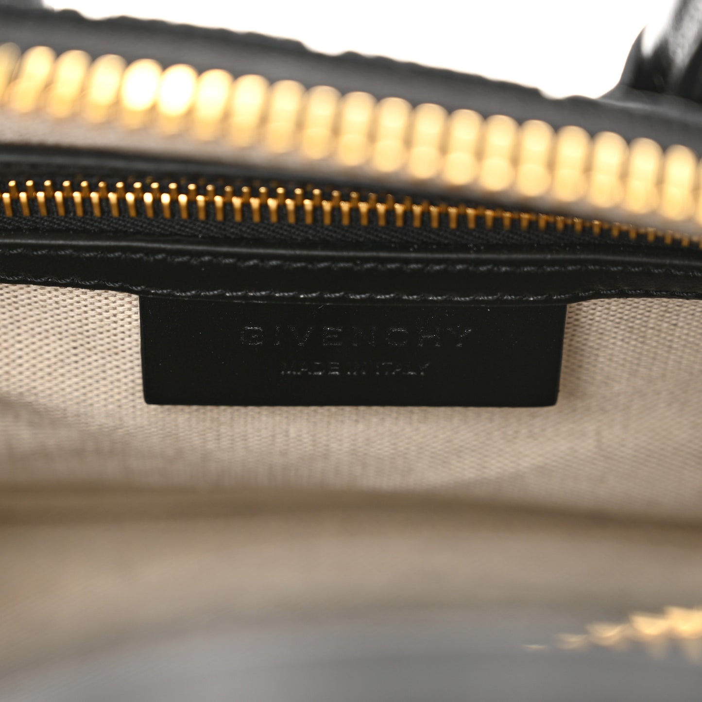 Calfskin Jacquard Fabric 4G Mini Antigona Black