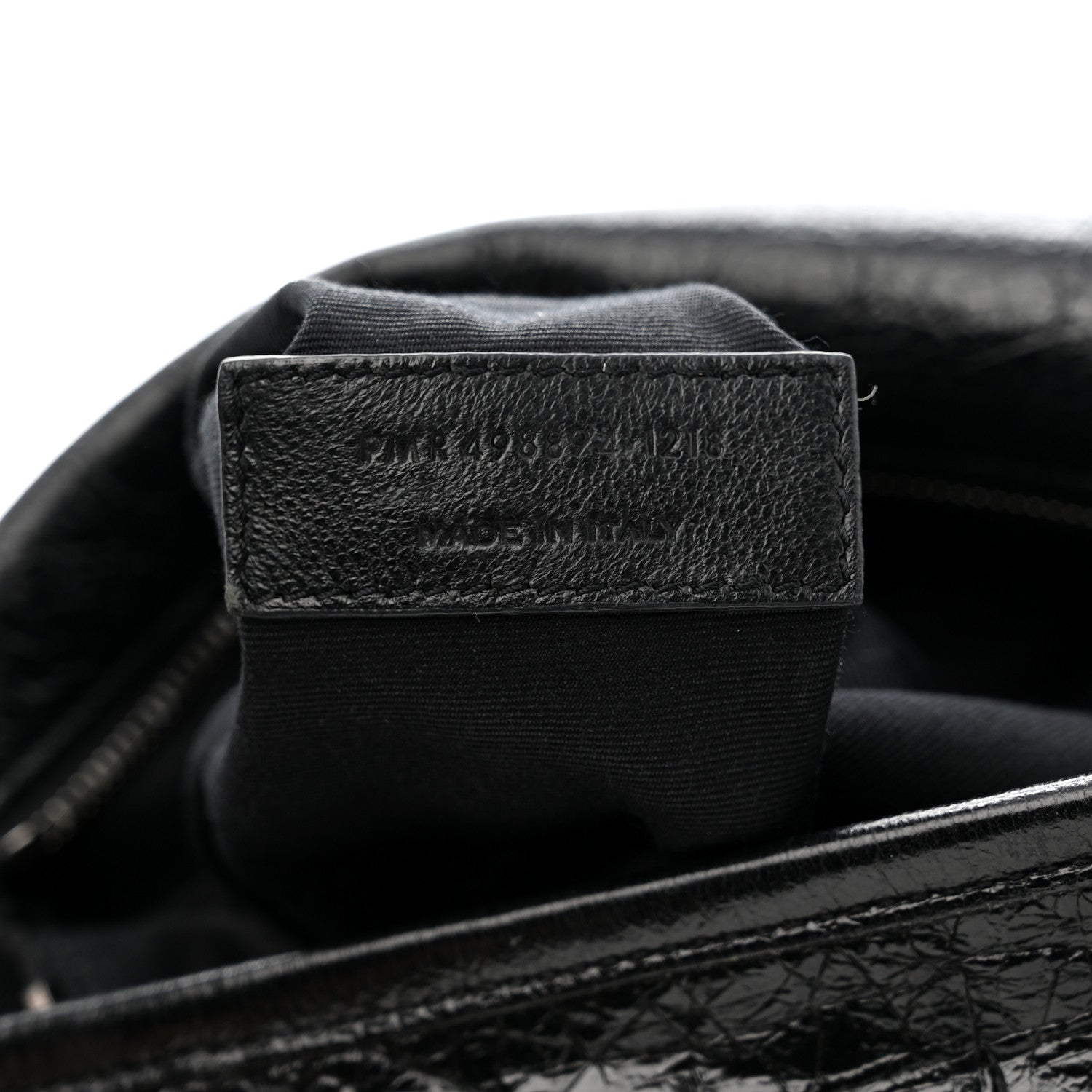 Saint Laurent Crinkled Calfskin Matelasse Monogram Medium Niki Chain Satchel Black 8 of 15