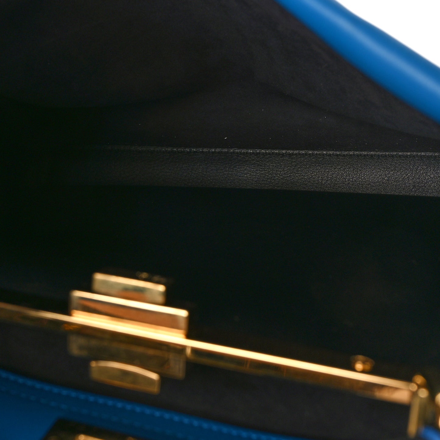 Vitello Seta Studded Monster Eyes Large Peekaboo Iconic Satchel Blue Royal Black Multicolor