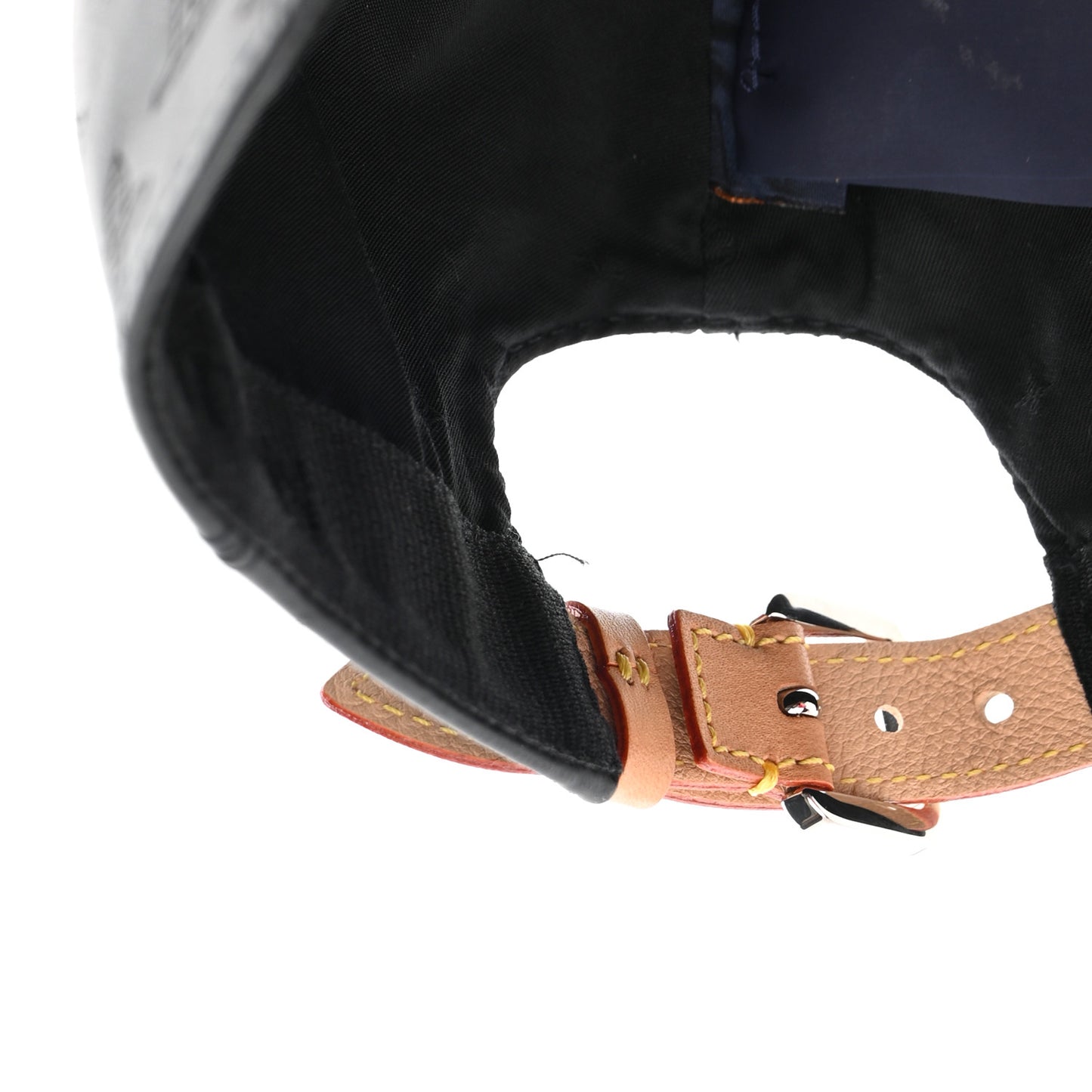 Calfskin Monogram Shadow Baseball Cap 60 Black