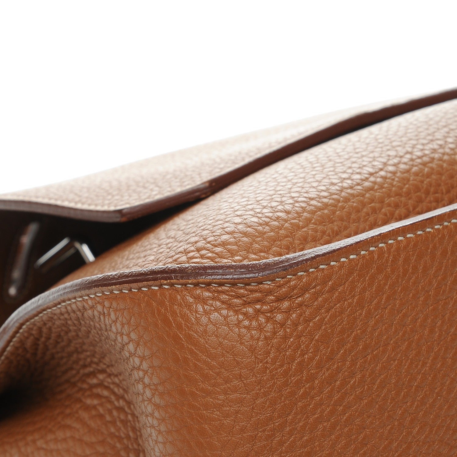 Hermes Taurillon Clemence Jypsiere 37 Gold 17 of 18