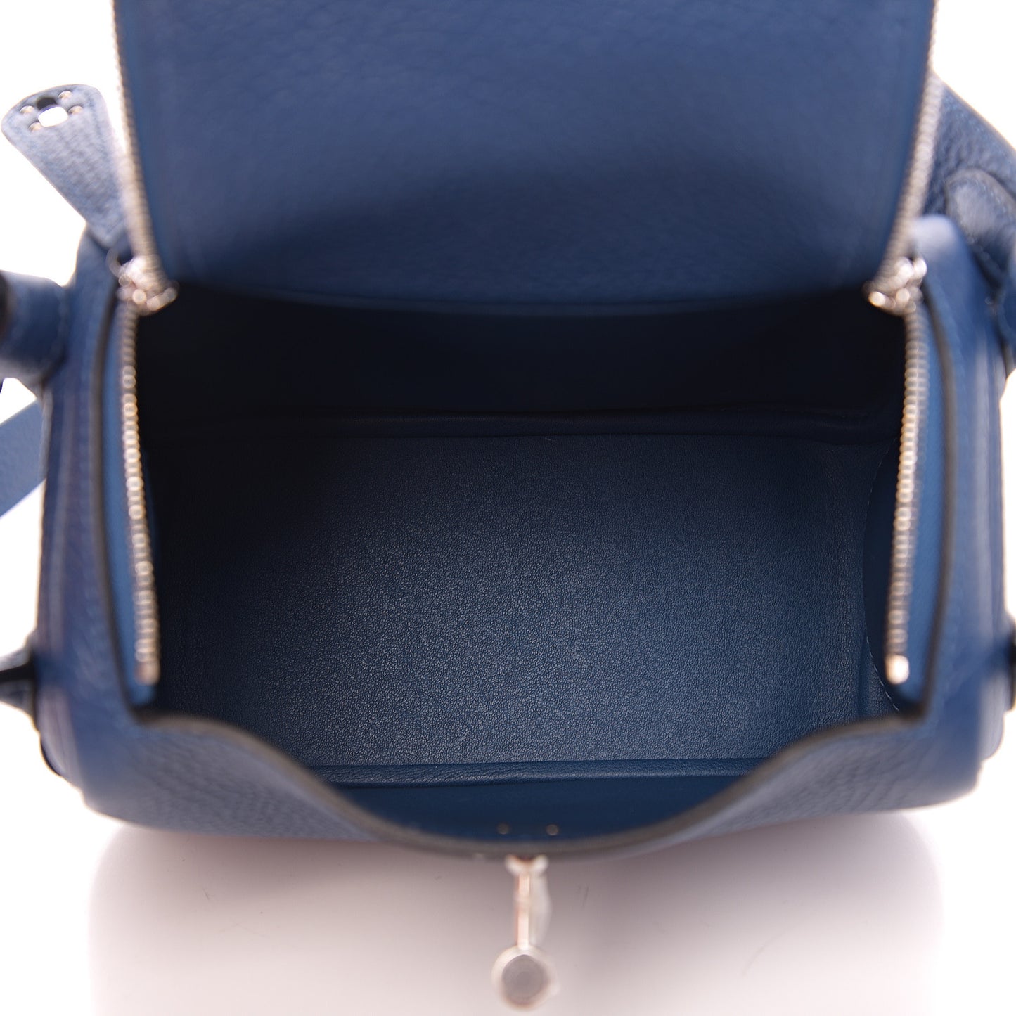 Taurillon Clemence Mini Lindy 20 Deep Bleu