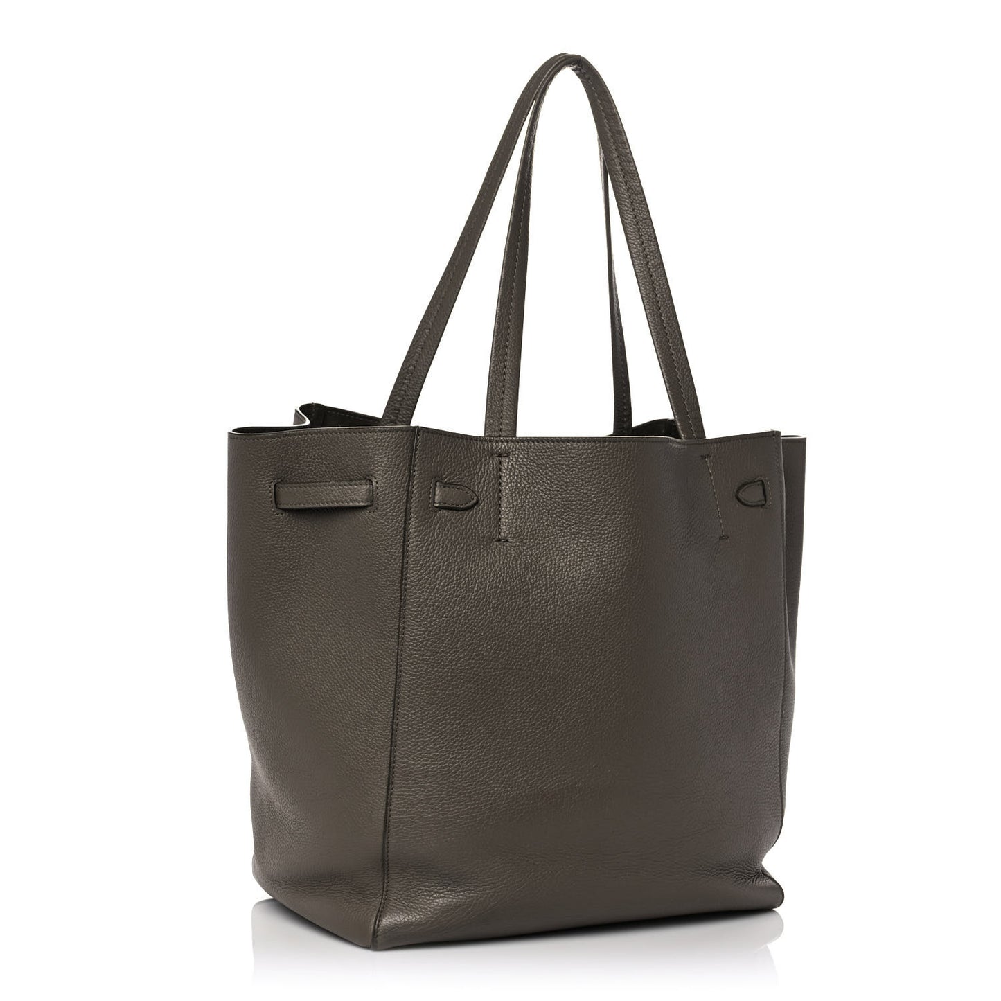 Soft Grained Calfskin Small Belt Cabas Phantom Taupe