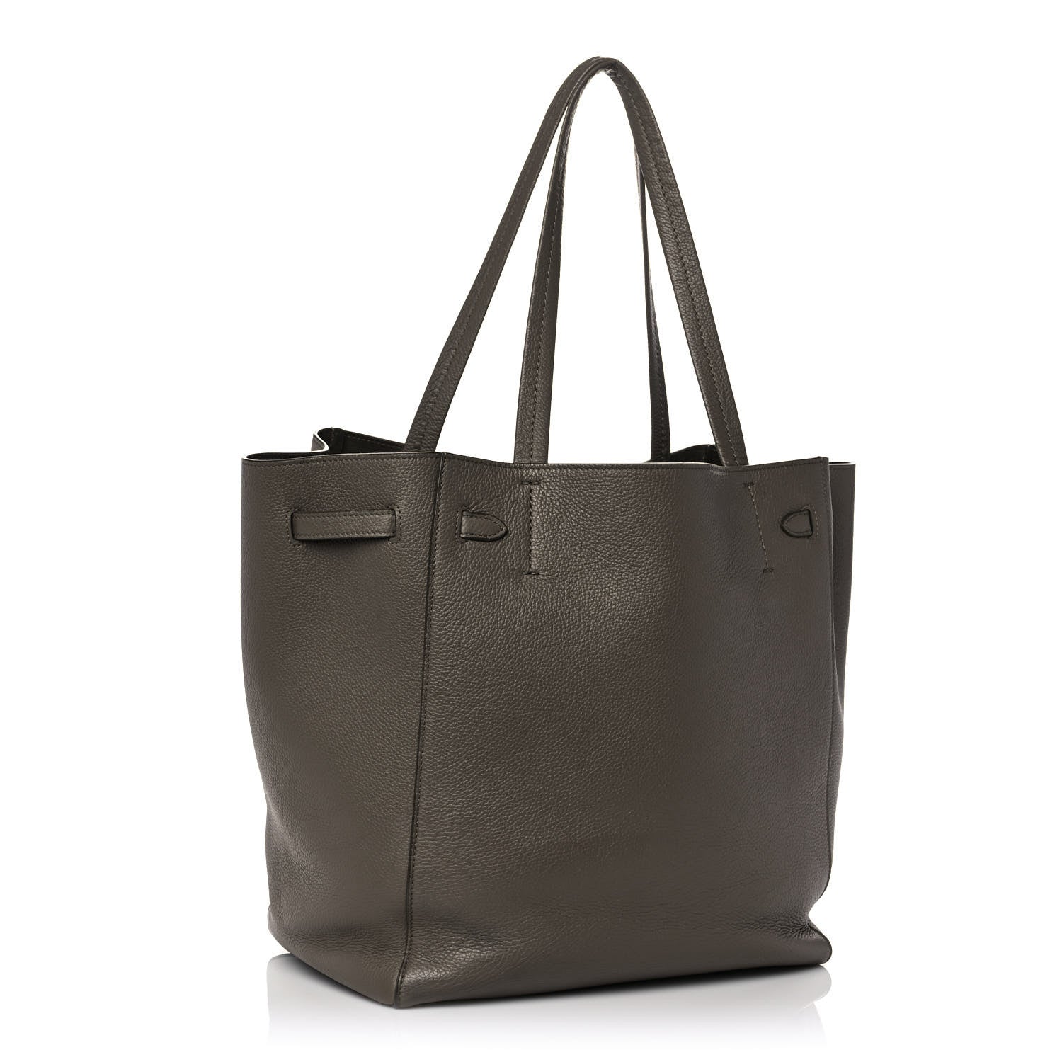 Celine Soft Grained Calfskin Small Belt Cabas Phantom Taupe 3 of 10