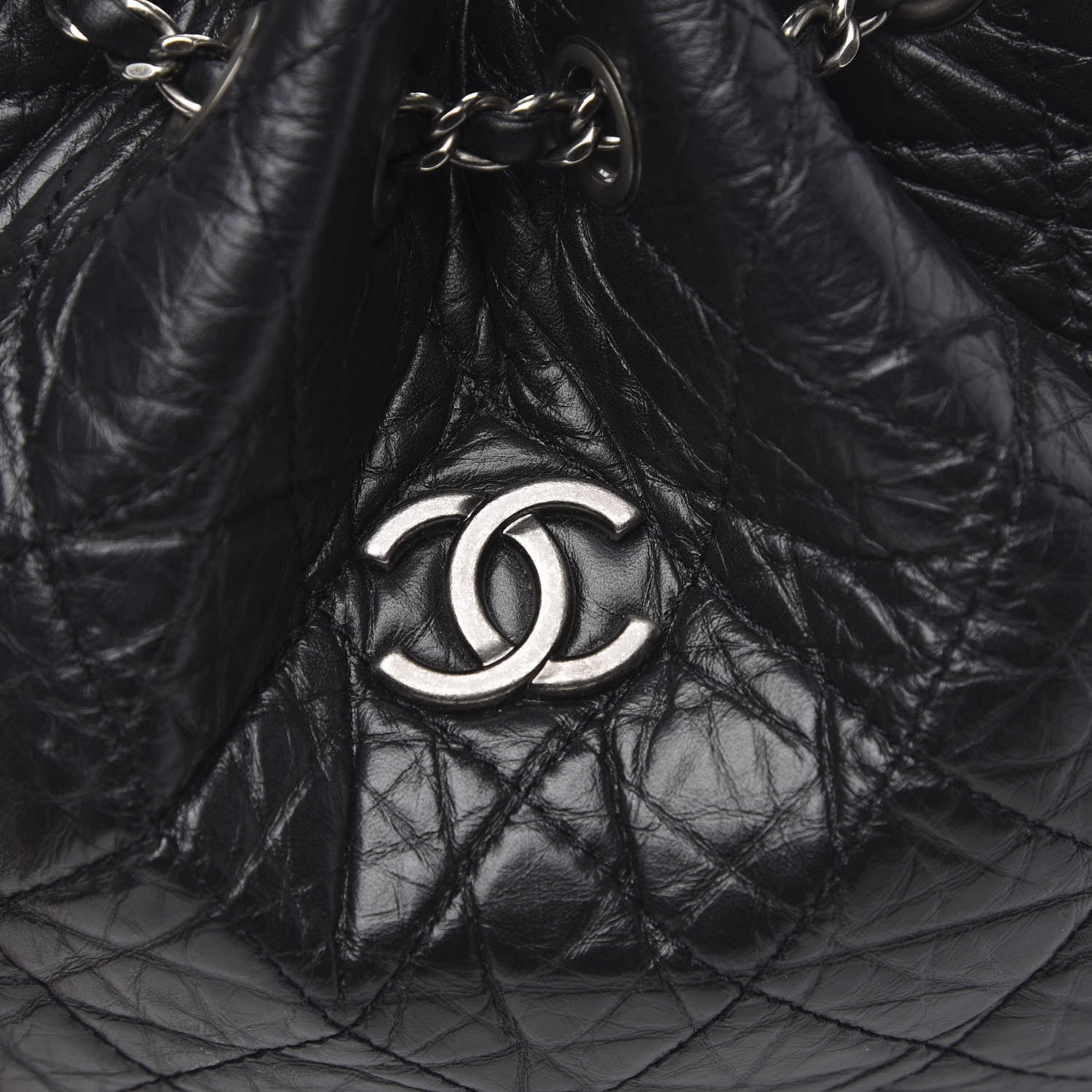 Chanel Aged Calfskin Quilted Small Gabrielle Backpack Black 10 of 10