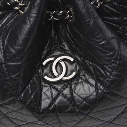 Chanel Aged Calfskin Quilted Small Gabrielle Backpack Black 10 of 10