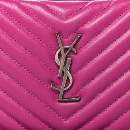 Saint Laurent Calfskin Matelasse Monogram Lou Camera Bag Electric Fuchsia 8 of 10