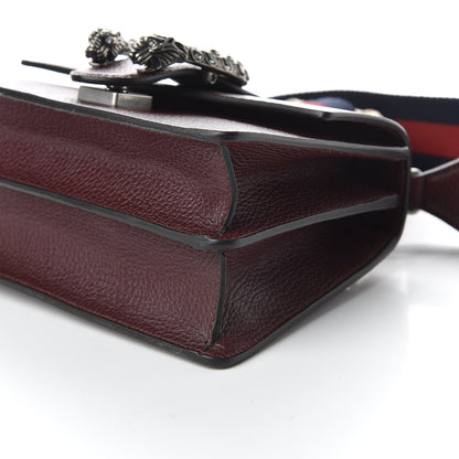 Gucci Dollar Calfskin Crystal Web Mini Dionysus Bamboo Top Handle Bag Vintage Bordeaux Black Diamond 9 of 9