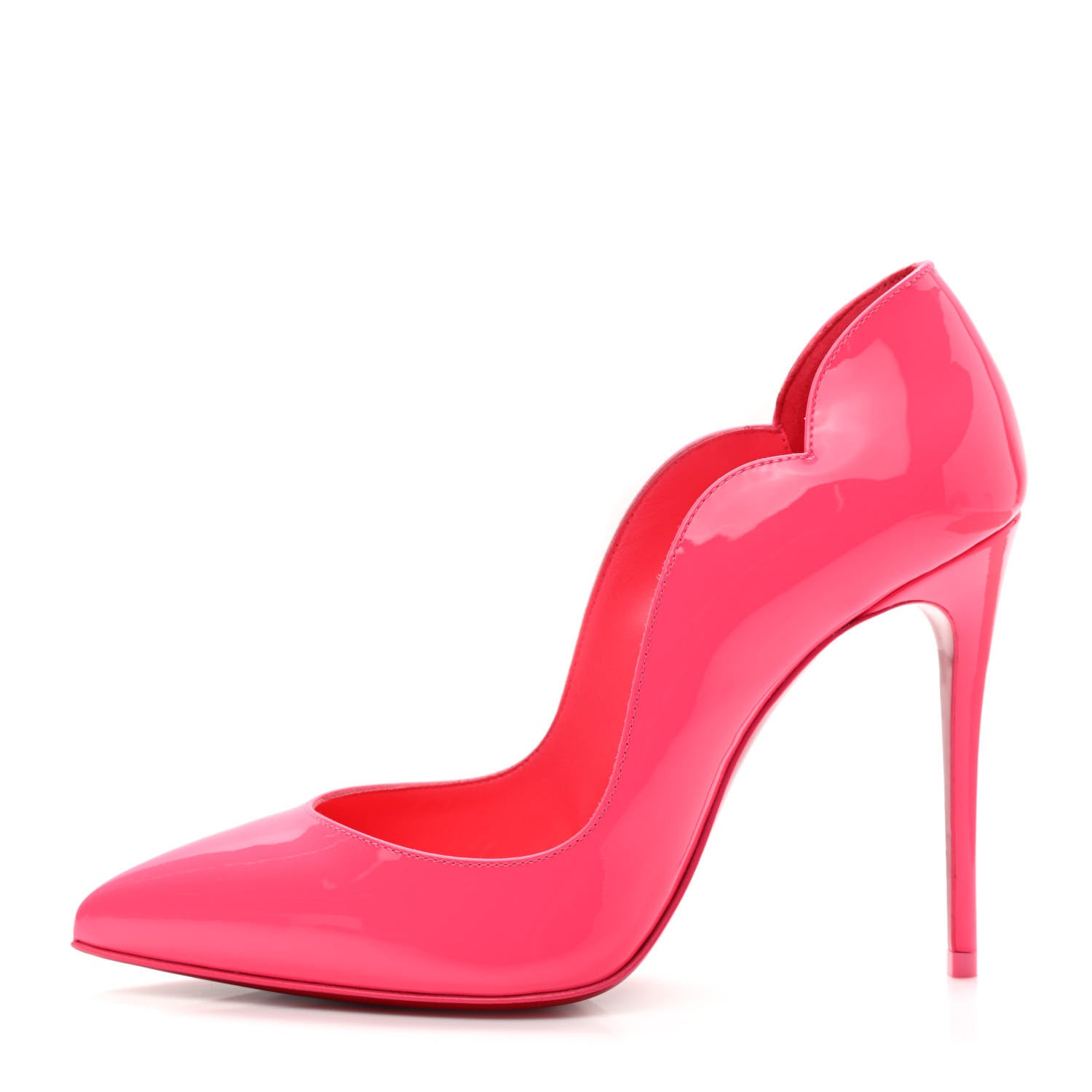 Christian Louboutin Patent Hot Chick 100 Pumps 35 Pinky 1 of 8