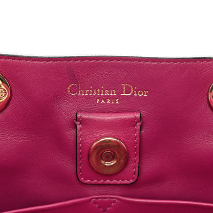 Christian Dior Bullcalf Medium Diorissimo Tote Black Rose Indien 7 of 10