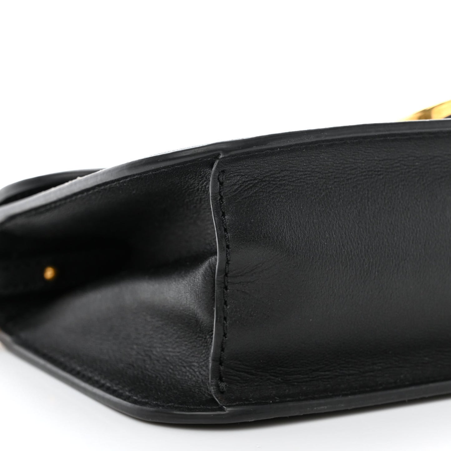 Calfskin Vlogo Loco Shoulder Bag Black
