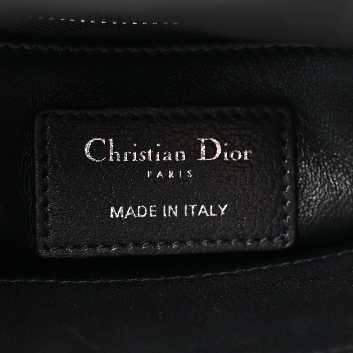 Goatskin Sequin Embroidered Mini Lady Dior Black