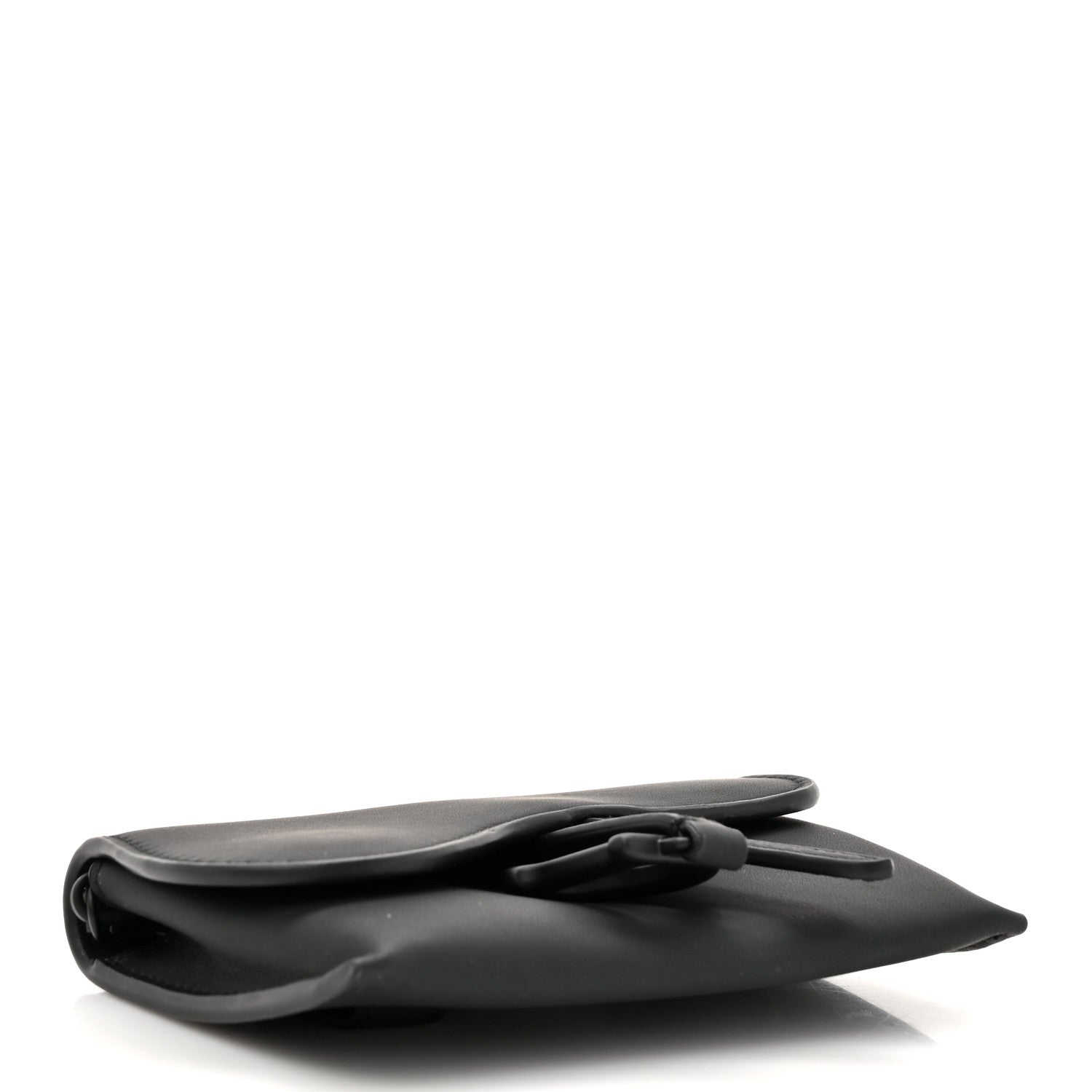 Christian Dior Ultra Matte Calfskin Nano Saddle Chain Pouch Black 3 of 10