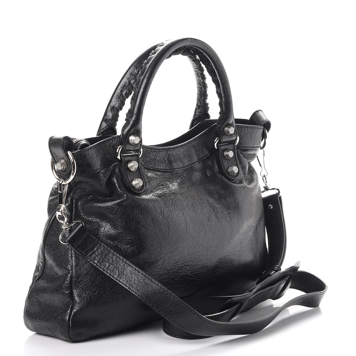Balenciaga Agneau Giant 12 Silver Hardware Town Black 4 of 8