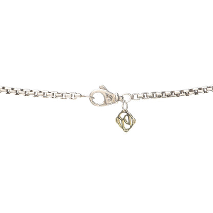 David Yurman Sterling Silver Black Onyx Dog Tag Necklace 4 of 5