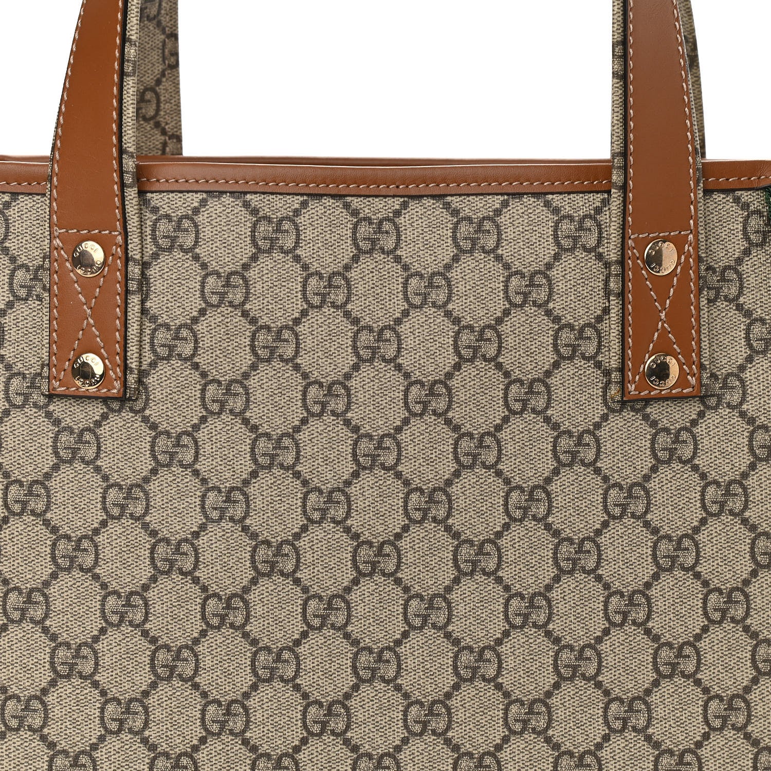 Gucci GG Plus Monogram Medium Signature Web Loop Tote Brown 8 of 10