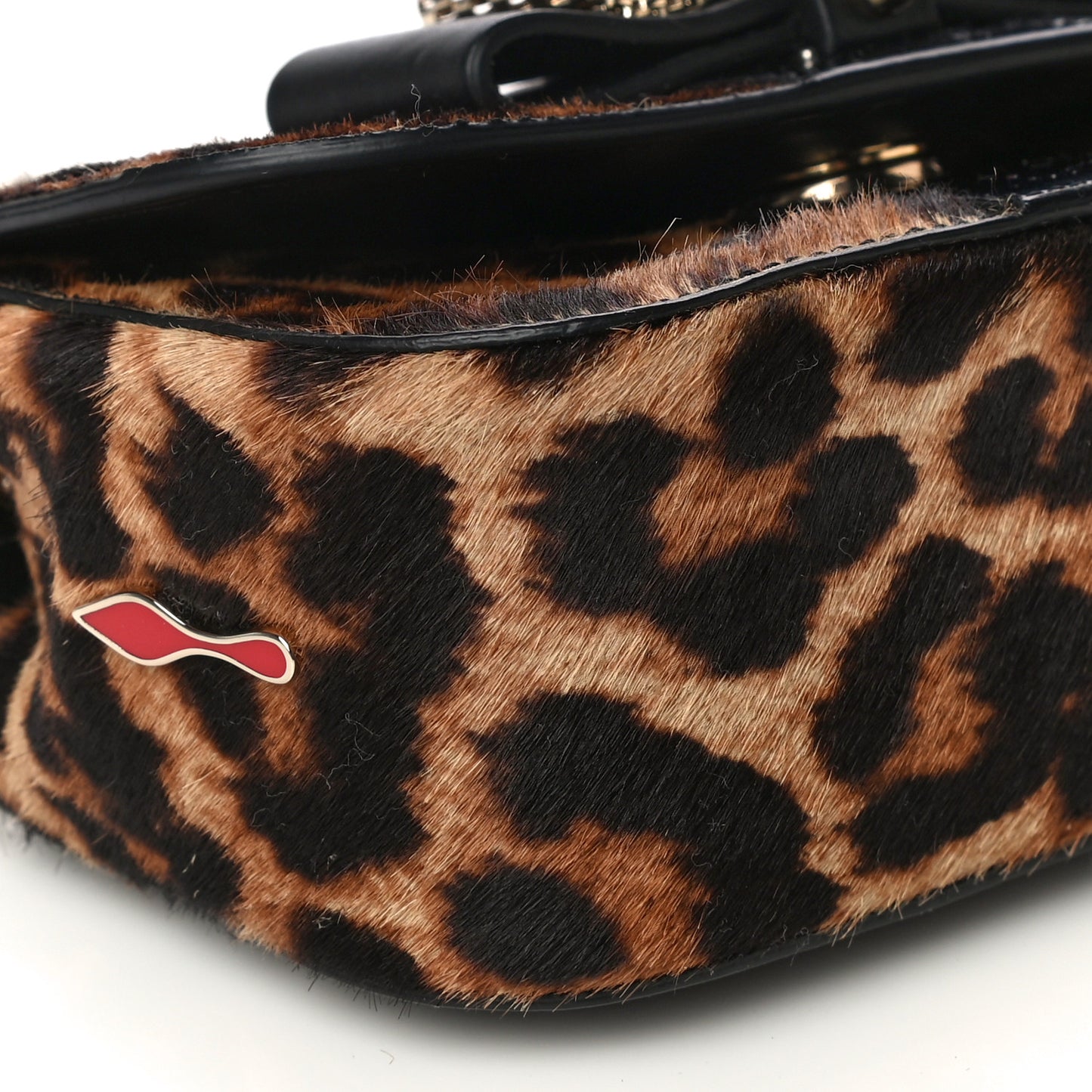 Calf Hair Leopard Print Mini Sweety Charity Crossbody Bag