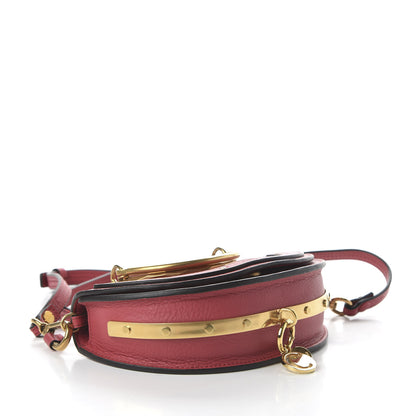 Chloe Calfskin Small Nile Bracelet Minaudiere Bag Scarlet Pink 4 of 9