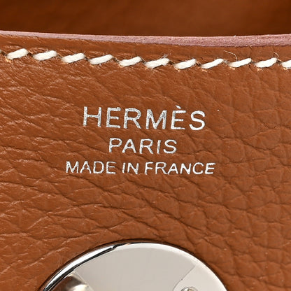 Hermes Taurillon Clemence Lindy 26 Gold 6 of 8