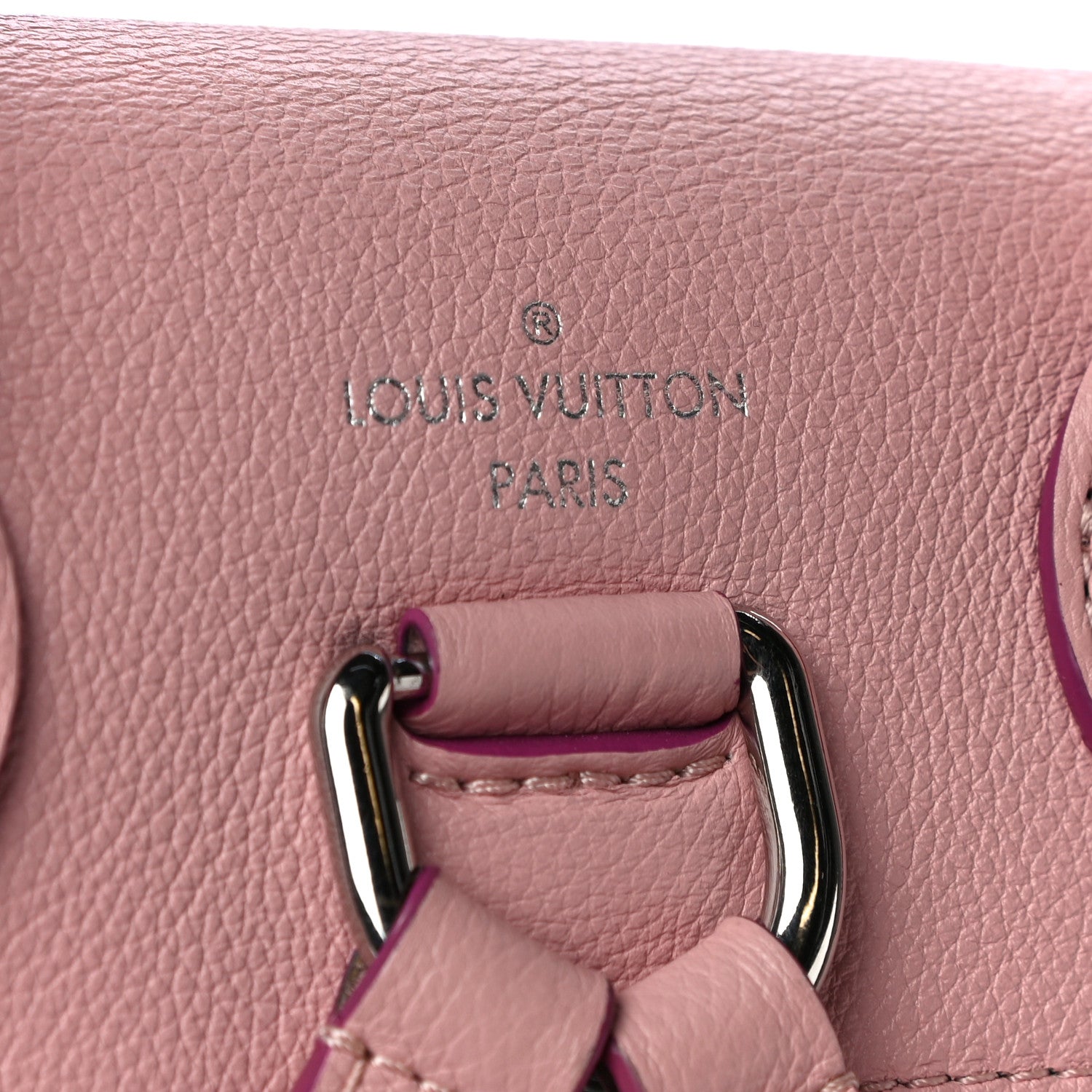 Louis Vuitton Perforated Calfskin Lockme Backpack Rose Poudre Creme 7 of 10
