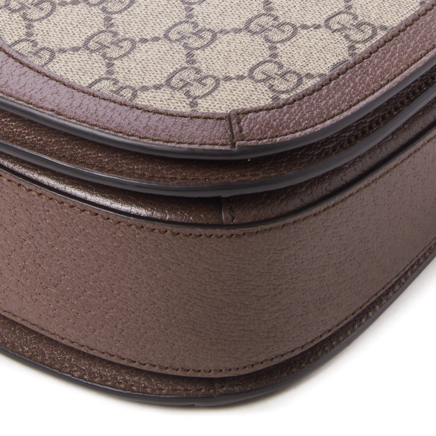 Gucci GG Supreme Monogram Web Small Ophidia Flap Messenger Bag Brown 5 of 10