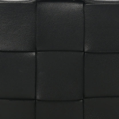 Bottega Veneta Lambskin Maxi Intrecciato Cassette Crossbody Bag Black 7 of 9