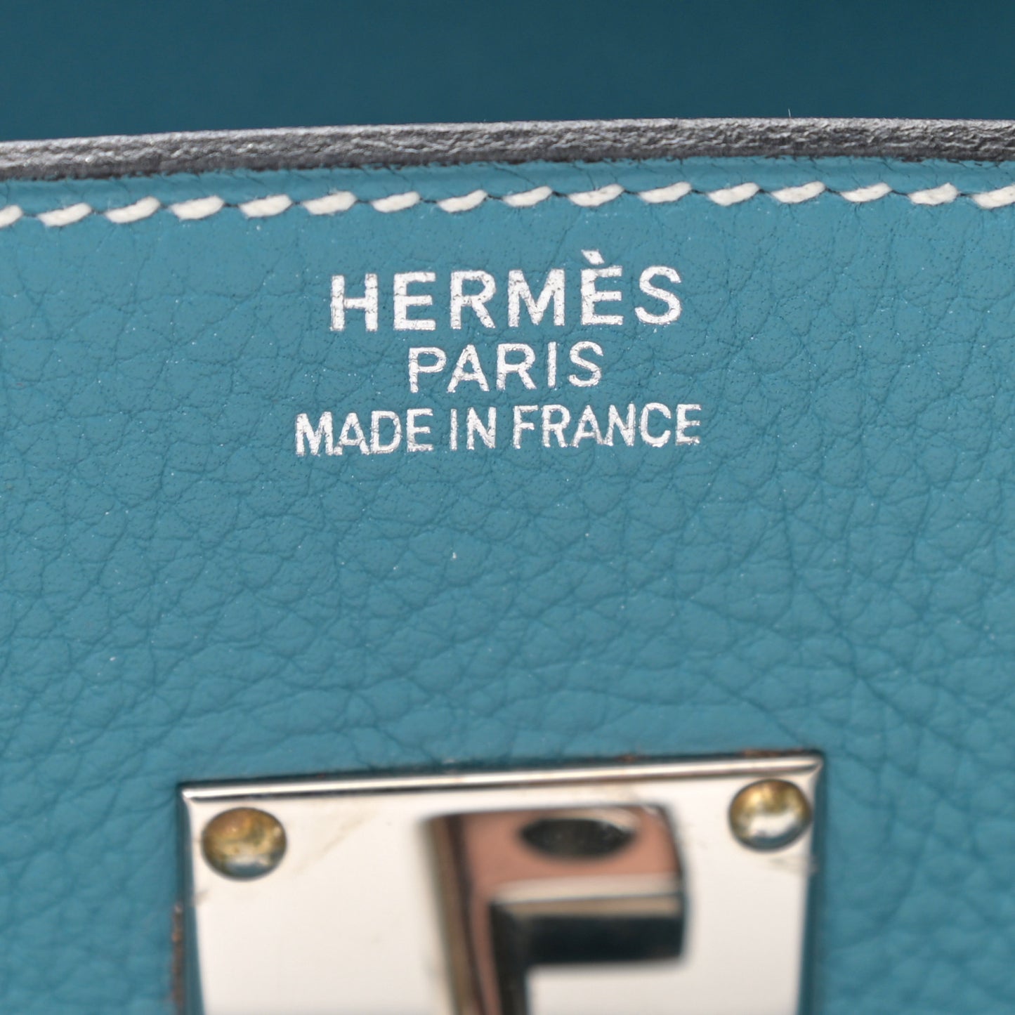 Taurillon Clemence JPG Birkin 42 Blue Jean