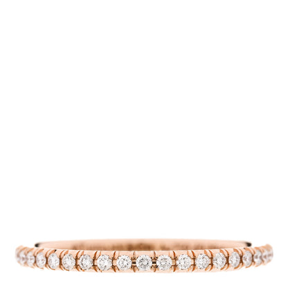 Tiffany 18K Rose Gold Diamond Metro Band Ring 50 5.5 1 of 4