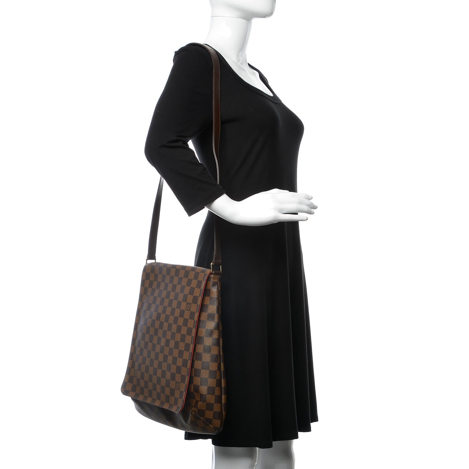 Louis Vuitton Damier Ebene Musette GM 2 of 10