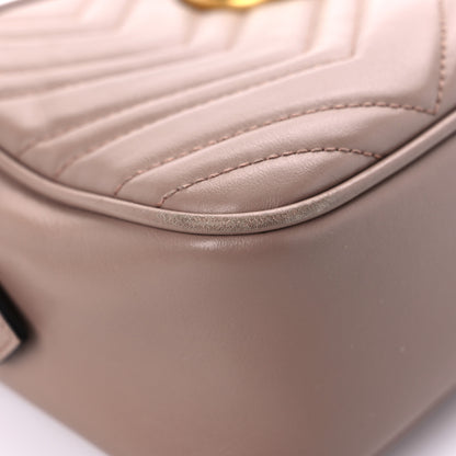 Gucci Calfskin Matelasse Small GG Marmont Chain Shoulder Bag Porcelain Rose 9 of 18
