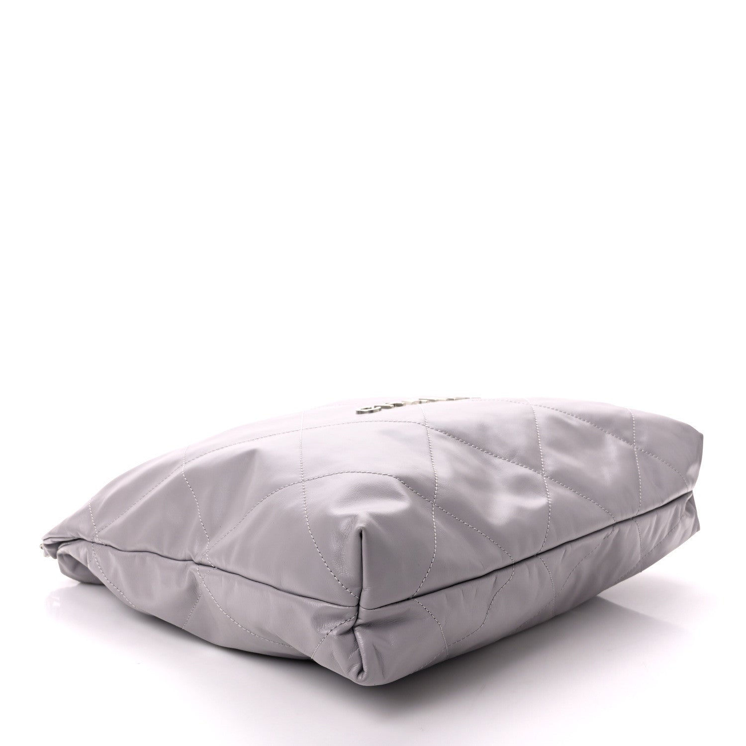 Chanel Shiny Calfskin Quilted Chanel 22 Light Grey 5 of 10