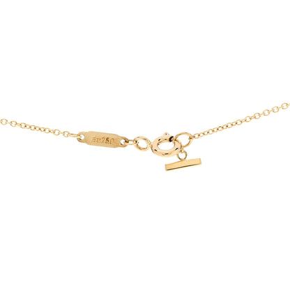 Tiffany 18K Yellow Gold Small T Smile Pendant Necklace 5 of 5