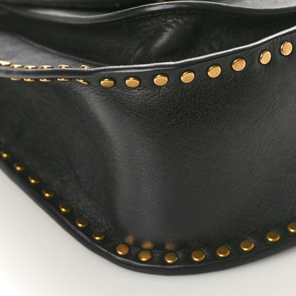 Chloe Calfskin Braided Small Hudson Shoulder Bag Black 8 of 11