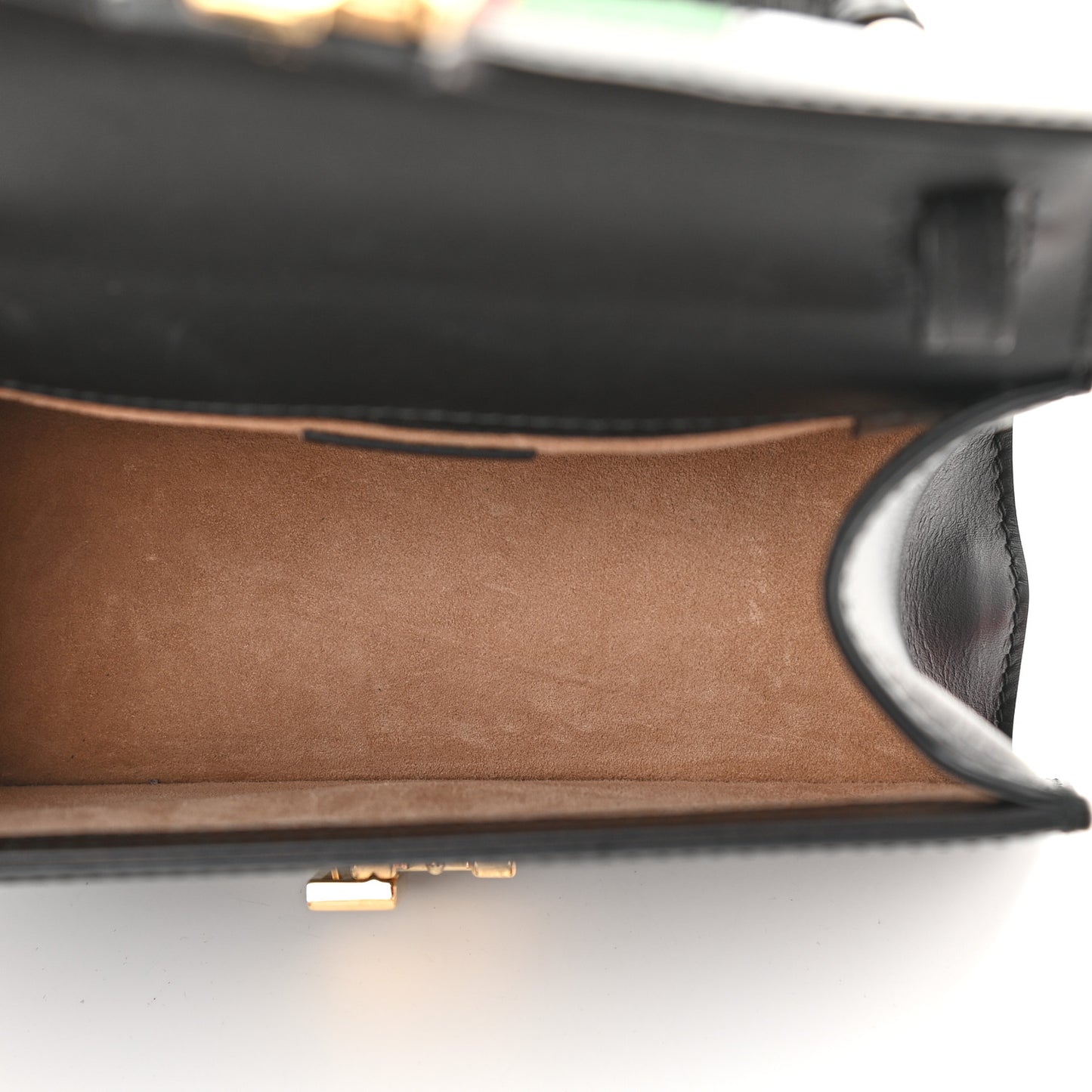 Calfskin Mini Sylvie Top Handle Bag Black